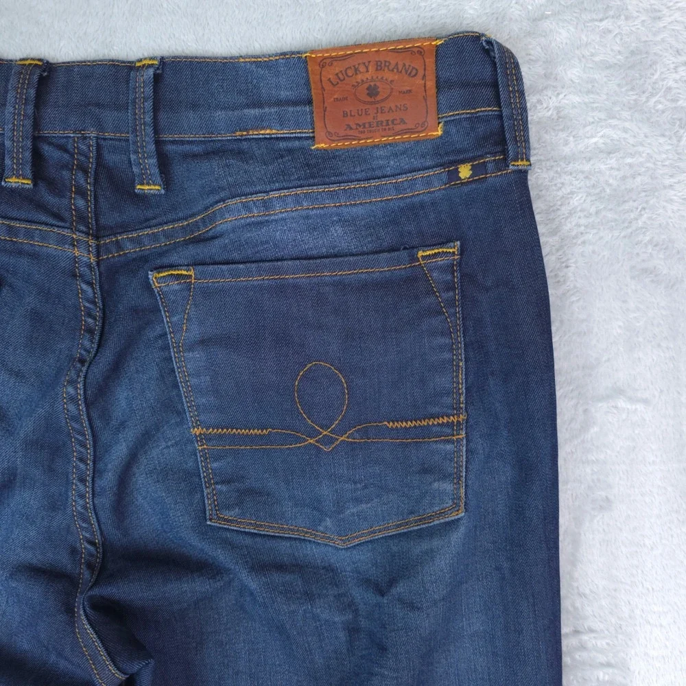 Lucky Brand Jeans Womens 12/31 Sofia Boot Cut Flare‎ Dark Wash Stretch Boho Y2K